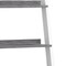 Homeroots 69" Gray and White Wood Ladder Bookcase With Two drawers 332944 - alternate 4