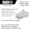 Klein Tools Pass-Thru Modular Data Plug, CAT6, 50-Pack VDV826-703 - alternate 13