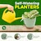 Campior Green Self Watering Pots, Indoor and Outdoor Plant Pots with Wick Rope and Drainage Holes, 5PK CAMPPLTGR055 - alternate 6