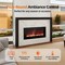Edendirect 36 in. Smart Electric Fireplace Insert in Black with Remote, Low Noise, 750W/1500W Heating Mode ZR-EF36R - alternate 7