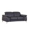 Homeroots 71in Navy Blue And Silver Genuine Leather Loveseat 329691 - alternate 4