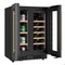 Koolmore Reserve 24 in. French Door Dual Zone Panel Ready Under-Counter Cooler with Wooden Shelves KM-CWB24-WPR - alternate 6