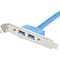 Startech.Com 2 PORT USB 3 A FEMALE SLOT PLATE ADAPTER USB3SPLATE - alternate 3