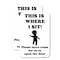 Signmission This Is Where I Sit! Please Leave Room for Us to Open t, 12'' X 18'', Heavy Gauge Aluminum, 2PK A-1218-2PACK-22810 - alternate 1