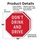 Signmission Don't Drink and Drive, 10 inch X 10 inch, Plastic Sign, 2PK OC-P-2PACK-10-79 - alternate 5