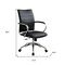 Homeroots Black and Silver Adjustable Height Swivel Rolling Office Chair 554027 - alternate 5