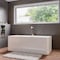 Alfi Brand 67" White Rectangular Acrylic Free Standing Soaking Bathtub AB8859 - alternate 9
