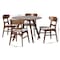 Baxton Studio Reva Wood Dining Set, 5-Piece 268-14657-10808-ZORO - alternate 6