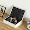 Vintiquewise 8in Classic Linen-Covered MDF Vintage-Style Book Box Storage Case for Keepsakes, Sand QI004856.SN - alternate 7