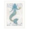 Homeroots Mermaid at Heart 1 White Framed Print Wall Art 407721 - alternate 1