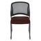 Office Star ProGrid Titanium & Black Visitors Chair, Sled Base, Icon Red 86725R-227 - alternate 3
