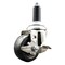 Service Caster 3 Inch 316SS Soft Rubber Wheel Swivel 1-1/8 Inch Expanding Stem Caster Brake SCC SCC-SS316EX20S314-SRS-TLB-118 - alternate 1