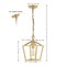 Jonathan Y Pagoda 8" 1-Light Classic Traditional Metal Cage Lantern LED Pendant, Gold Painting JYL7618B - alternate 8