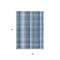 Homeroots 5' X 8' Denim Blue Sky Blue And Beige Plaid Washable Indoor Outdoor Area Rug 613964 - alternate 6