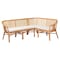Bali & Pari Adede 2-Piece Natural Rattan Dining Nook Bench Set 261-14186-14187-ZORO - alternate 1