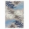 World Rug Gallery Palm Frond Indoor/Outdoor Area Rug 4 ft x 6 ft Blue 5550BLUE4X6 - alternate 5