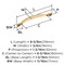 Amerock Inspirations 6-5/16 inch (160mm) Center-to-Center Champagne Bronze Cabinet Pull, 10PK 10VMP1589CZ - alternate 2