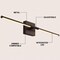 Jonathan Y McKenna 28" Modern Minimalist Adjustable Dimmable Integrated LED Metal Wall Sconce, Oil Rubbed Bronze JYL7041D - alternate 10