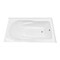 Kingston Brass 60" Acrylic Rectangular 2-Wall Corner Alcove Tub, Right Hand Drain, Glossy White VTAM6032R21TS - alternate 4