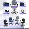 Regency Comfort Series Swivel Fabric Computer Task Chair with Drafting Kit - Black 105-AA-DK-GY - alternate 7