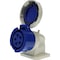 Walther-Werke Pin and Sleeve Receptacle, 20A, 230/3Ã¸Y 120/208, 3 Phase, 3 Pole, Blue, NEMA Not Rated 518509 - alternate 5
