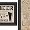 Homeroots Set Of Three Beer Time Black Framed Print Wall Art, 3PK 405653 - alternate 3