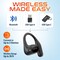 Delton Open-Ear Wireless Headset with Charging Case, Black O104 - alternate 7