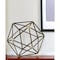 Homeroots 8" Brown and Gold Metal Hand Painted Geometric Orb Tabletop Sculpture 399629 - alternate 5