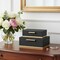 Homeroots Set of Two Black And Gold Nesting Decorative Storage Boxes With Lids, 2PK 712919 - alternate 9