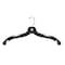 Nahanco 17in Black Plastic T-Shirt Weight Shirt Hanger w/ Black Hook, 100PK 2508BH - alternate 1