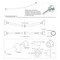 Gatco 72" Curved Shower Rod Set, Satin Nickel 826 - alternate 5