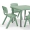 Flash Furniture 5 PC Plastic Activity Table and 4 Chairs Set, 10.5 in Seat Height-Sage YU-YCX-0023-2-SQR-TBL-SAGE-E-GG - alternate 9