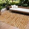 Homeroots 9' X 12' Copper And Tan Animal Print Washable Indoor Outdoor Area Rug 600646 - alternate 1