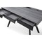Homeroots 43" Gray and Black Writing Desk With Three Drawers 543774 - alternate 7