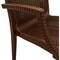 Leisuremod Weave Mace Indoor/Outdoor Arm Chair, Brown, 4PK MCA19BR4 - alternate 5