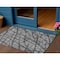 Homeroots 3' X 5' Gray And Charcoal Abstract Washable Indoor Outdoor Area Rug 614353 - alternate 1