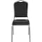 Flash Furniture Hercules Banquet Chair, Black Back, 17-1/4 in W 20-1/4" L 38" H, Fixed, Fabric Seat FD-C01-SILVERVEIN-S076-GG - alternate 1