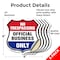 Signmission No Trespassing Shield Sign Official Busi, 6 inch X 6 inch, Vinyl Decal, 5PK SHI-D-5PACK-6-415 - alternate 4