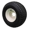 Antego Single Beige/Tan Steel Wheels with 18x9.50-8 4 Ply Turf Tires for Golf Cart A870150304189508 - alternate 3