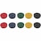 Mastervision MasterVision Round Magnets, Strong for Whiteboards, Cabinets, Fridge, 10 Pk, 3/4" DIA, Asstd Colors IM140909 - alternate 1