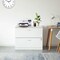 Basicwise 35.75 in W 2 Drawer File Cabinet, White QI004697.WT - alternate 6