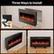 Edendirect 36 in. Wall Mount Electric Fireplace in Black, Sleep Mode, Remote, Adjustable Flame Color and Speed ZR-ZHUMI-QBL-X36IN-BK - alternate 8