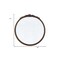 Homeroots 30" Brown Crowned Top Antiqued Glass Framed Accent Mirror 485095 - alternate 4
