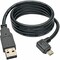 Tripp Lite REVERSIBLE USB CHARGE CABLE A TO RIGHT ANGLE 5-PIN MICRO B 3FT UR05C-003-RB - alternate 3