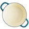 Crockpot Artisan 7 Quart Round Enameled Cast Iron Dutch Oven with Lid in Teal 137374.02 - alternate 4
