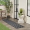 Homeroots 6' Charcoal And Black Geometric Indoor Outdoor Area Rug 556294 - alternate 7