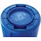 Rubbermaid Commercial 44 gal Round Recycling Bin, Nickel/Satin Brass FG264307BLUE - alternate 4