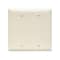 Pass & Seymour Blank Wallplate, 4.68 in L, 4-3/4 in W, 0.07 in Thick, 2 -Gang, Nylon, Light Almond TP23LACC12 - alternate 2