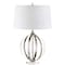 Jonathan Y Logan 26" Metal Orb LED Table Lamp, Polished Nickel JYL1086A - alternate 8
