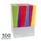 C-Line Products 8-1/2" x 11" Assorted 2-Pocket Laminated Paper Portfolio with 3-Hole Punch, 1/EA, 100EA/DS 06300-DS - alternate 8